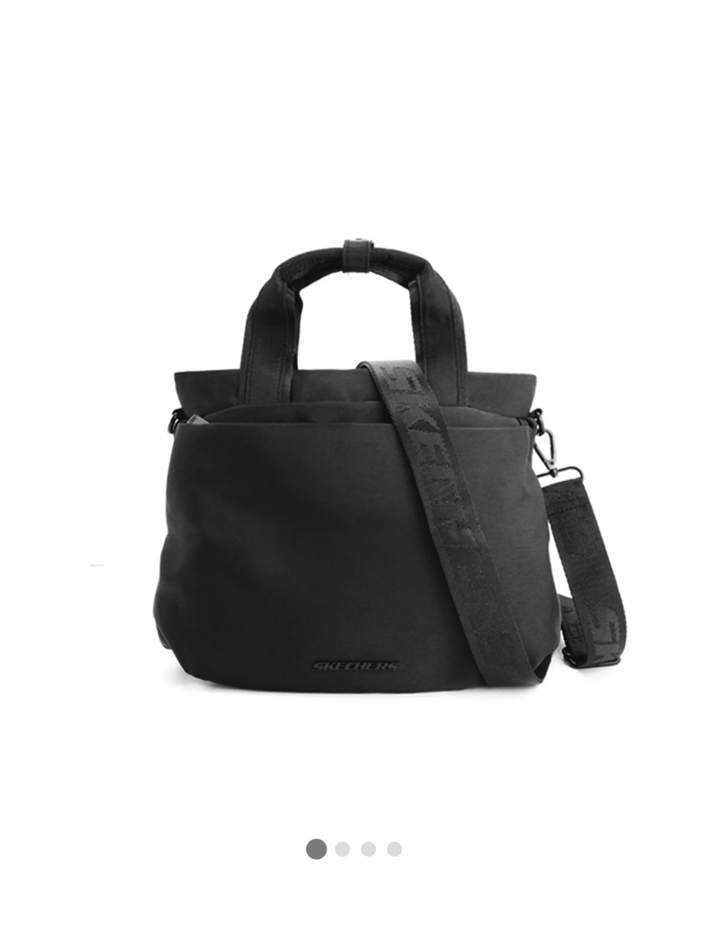 Skechers Black Mini Tote with Branded Crossbody Strap